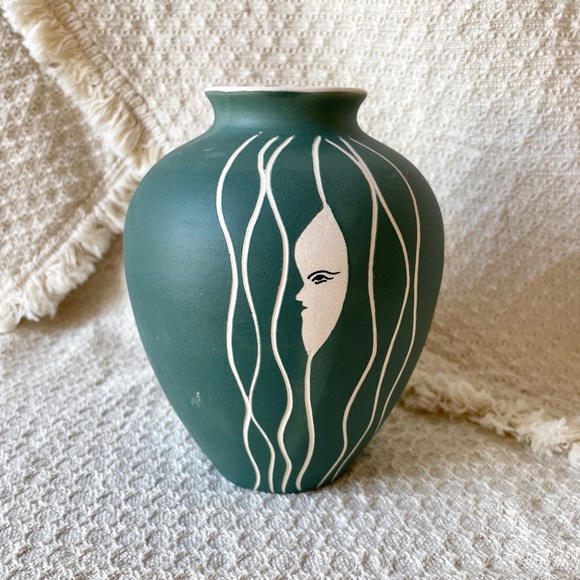 Ceramic Face Vase